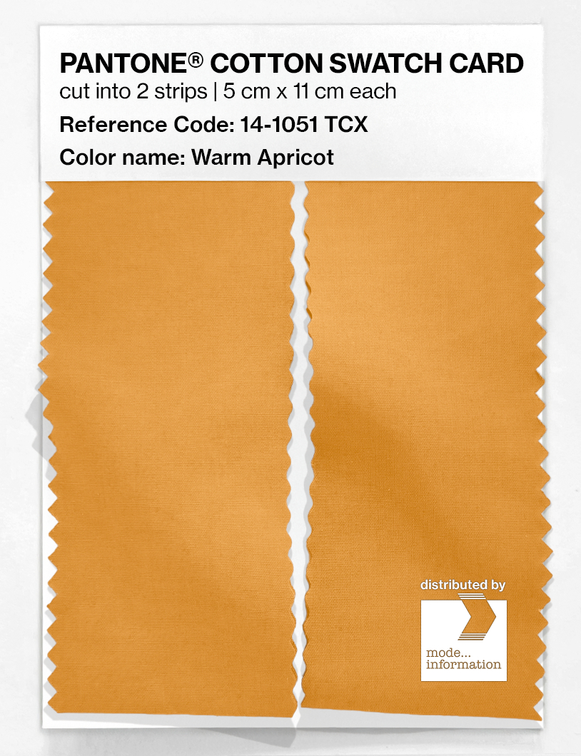 Product image 2 of the product “PANTONE® COTTON SWATCH CARD 14-1051 TCX Warm Apricot ”
