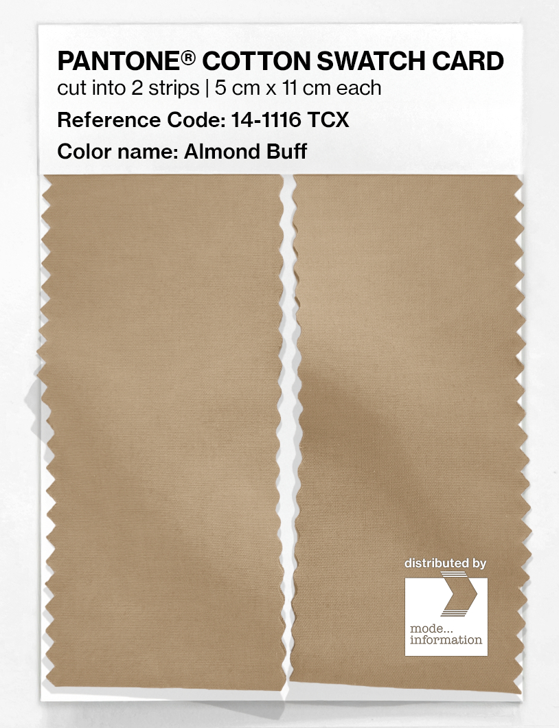 Artikelbild 2 des Artikels “PANTONE® COTTON SWATCH CARD 14-1116 TCX Almond Buff “