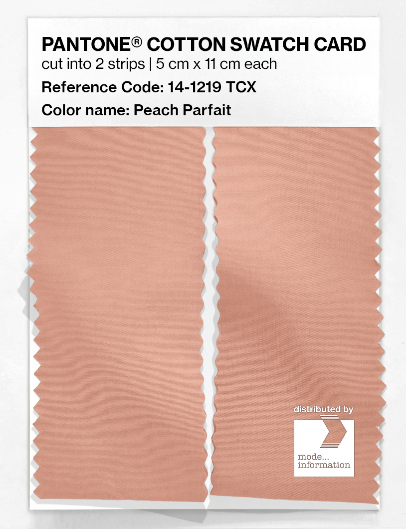 Artikelbild 2 des Artikels “PANTONE® COTTON SWATCH CARD 14-1219 TCX Peach Parfait “