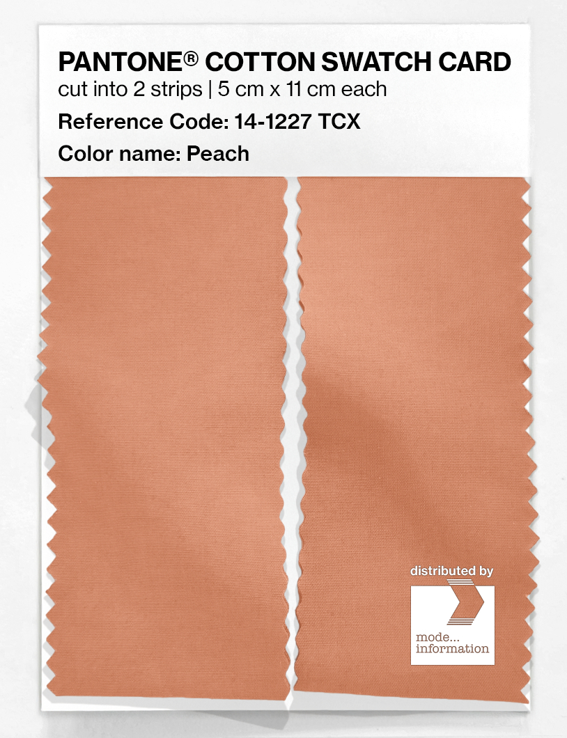 Product image 2 of the product “PANTONE® COTTON SWATCH CARD 14-1227 TCX Peach ”