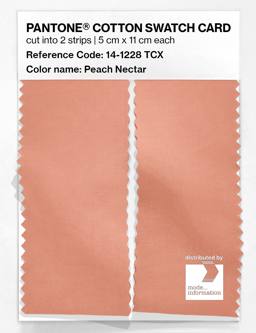 Product image 2 of the product “PANTONE® COTTON SWATCH CARD 14-1228 TCX Peach Nectar ”