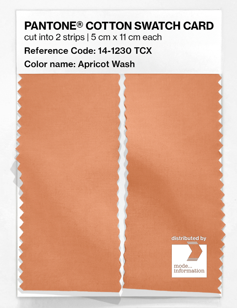 Product image 2 of the product “PANTONE® COTTON SWATCH CARD 14-1230 TCX Apricot Wash ”