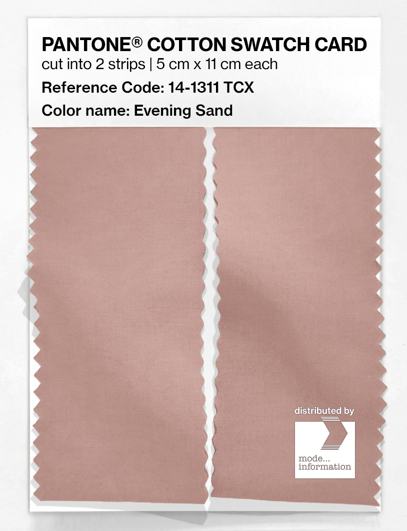 Product image 2 of the product “PANTONE® COTTON SWATCH CARD 14-1311 TCX Evening Sand ”
