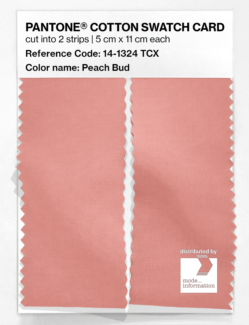 Product image 2 of the product “PANTONE® COTTON SWATCH CARD 14-1324 TCX Peach Bud ”