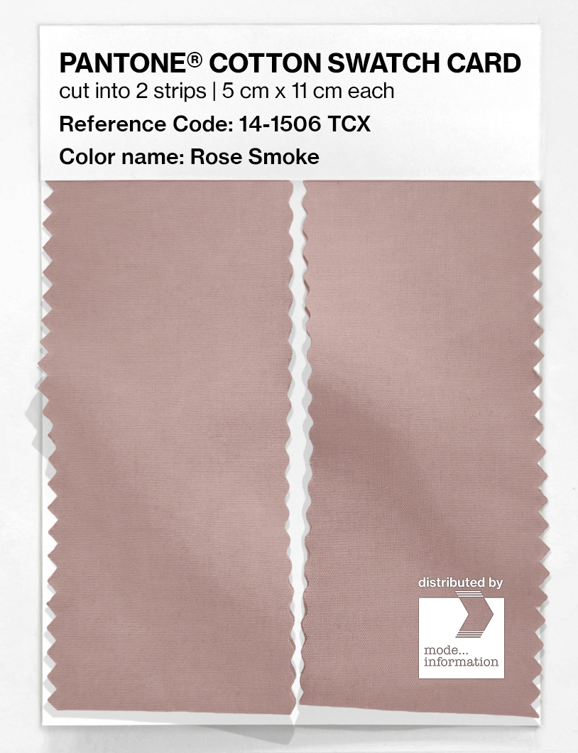 Product image 2 of the product “PANTONE® COTTON SWATCH CARD 14-1506 TCX Rose Smoke ”