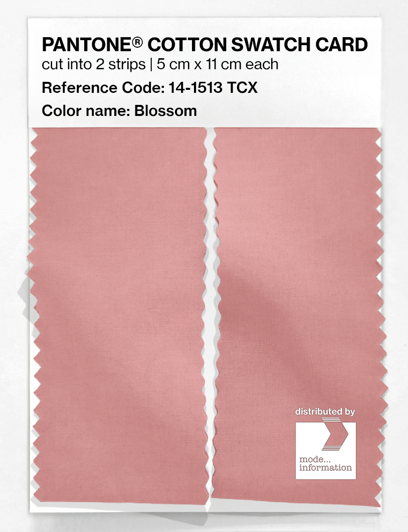 Product image 2 of the product “PANTONE® COTTON SWATCH CARD 14-1513 TCX Blossom ”