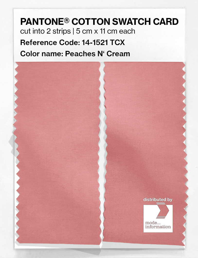 Artikelbild 2 des Artikels “PANTONE® COTTON SWATCH CARD 14-1521 TCX Peaches N' Cream “
