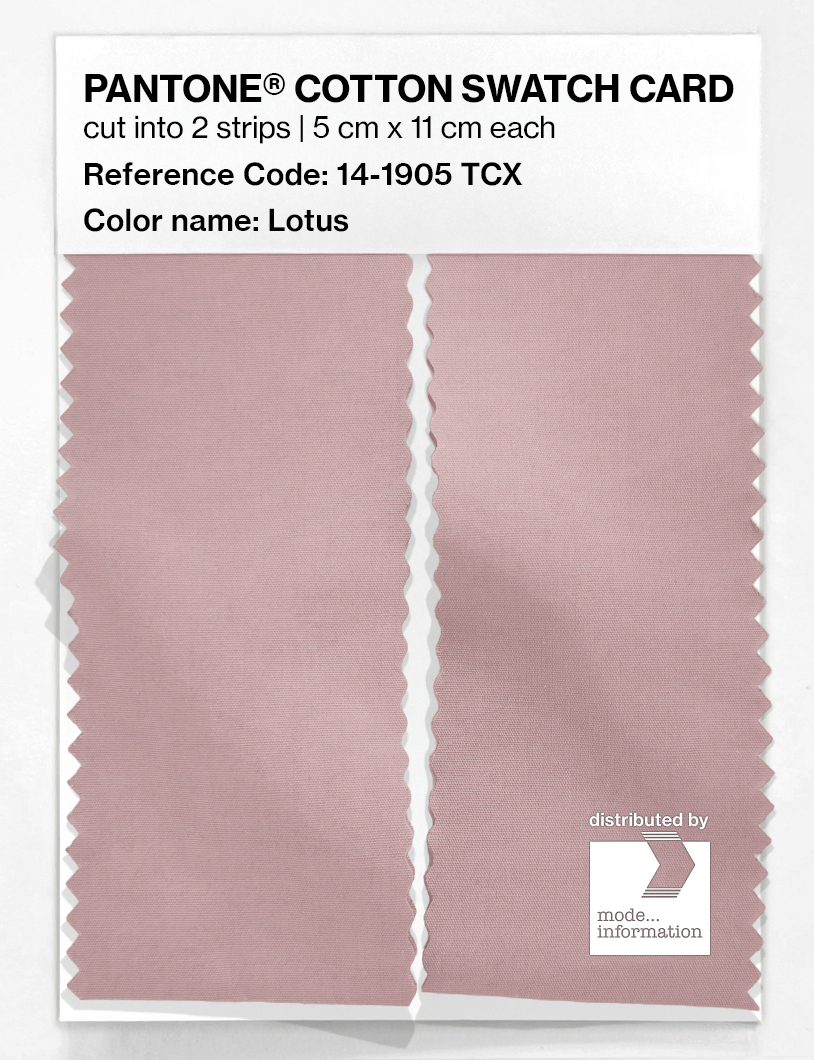 Artikelbild 2 des Artikels “PANTONE® COTTON SWATCH CARD 14-1905 TCX Lotus “
