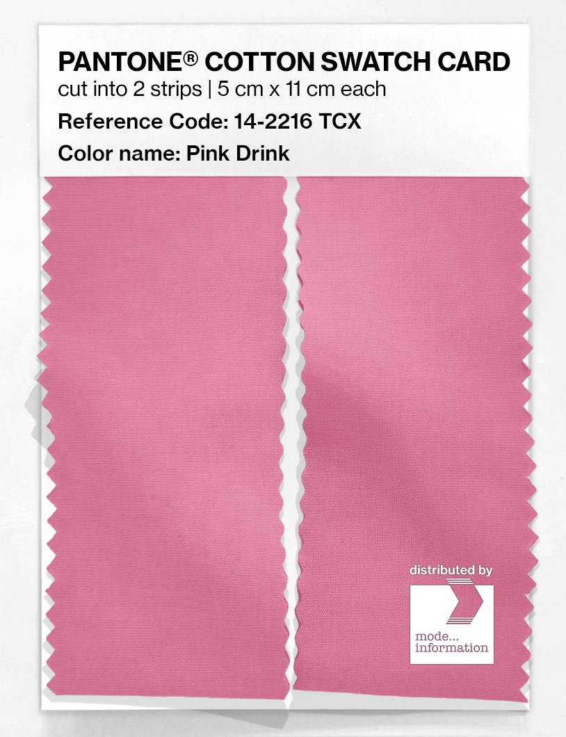 Product image 2 of the product “PANTONE® COTTON SWATCH CARD 14-2216 TCX Pink Drink ”