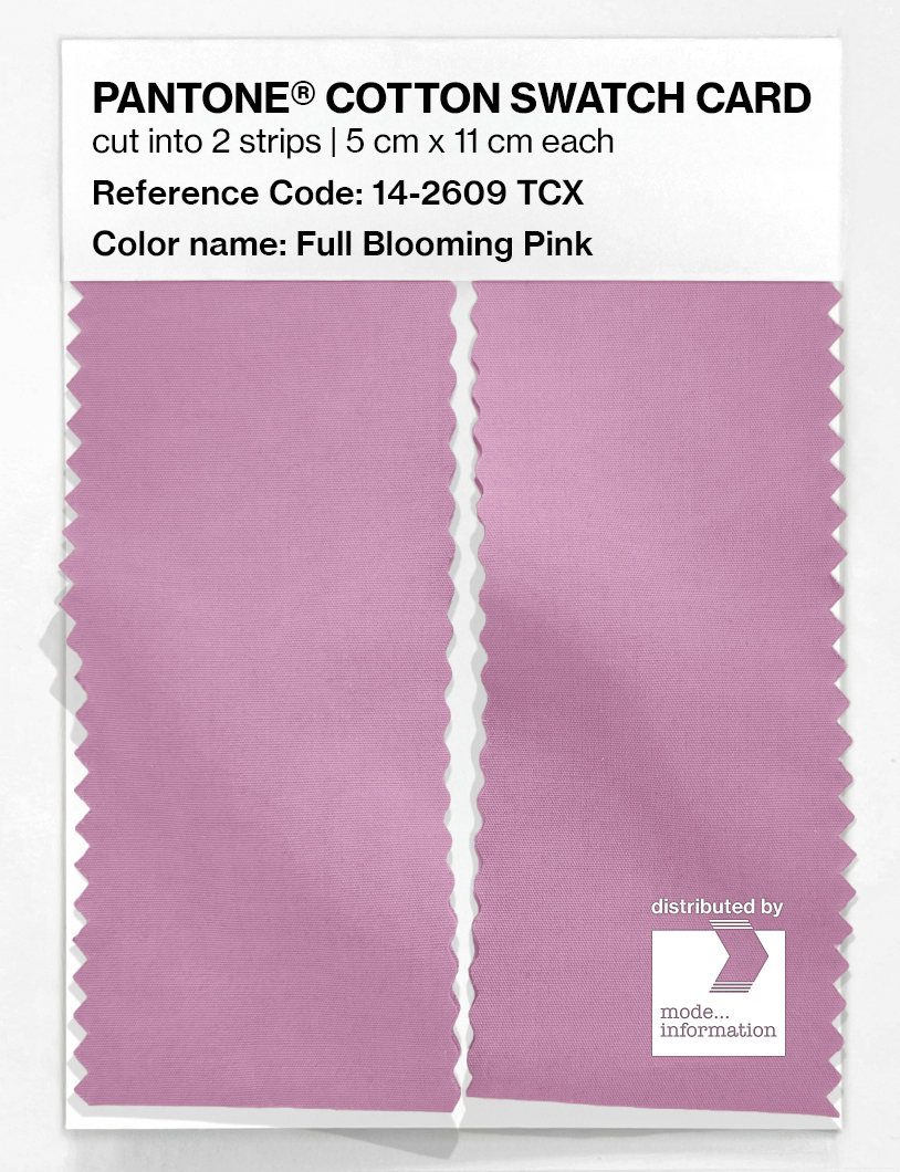 Product image 2 of the product “PANTONE® COTTON SWATCH CARD 14-2609 TCX Full Blooming Pink ”