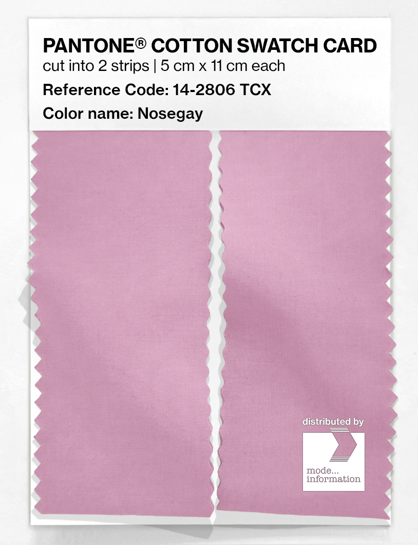 Product image 2 of the product “PANTONE® COTTON SWATCH CARD 14-2806 TCX Nosegay ”