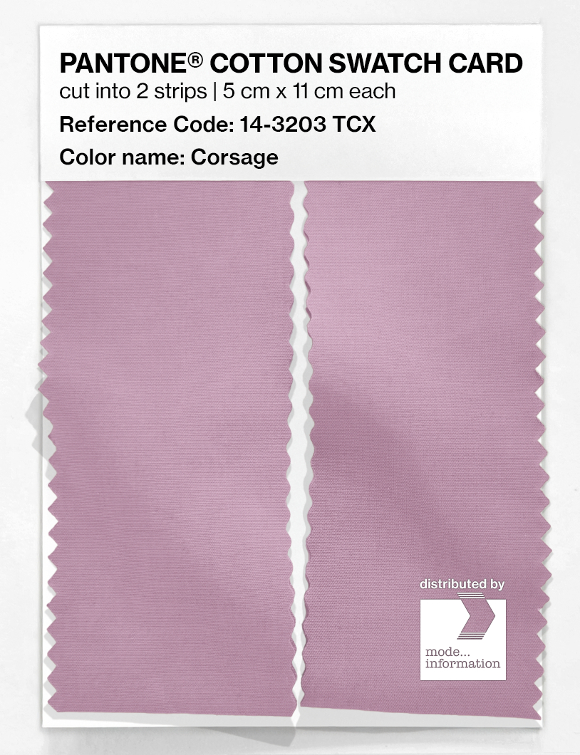 Product image 2 of the product “PANTONE® COTTON SWATCH CARD 14-3203 TCX Corsage ”