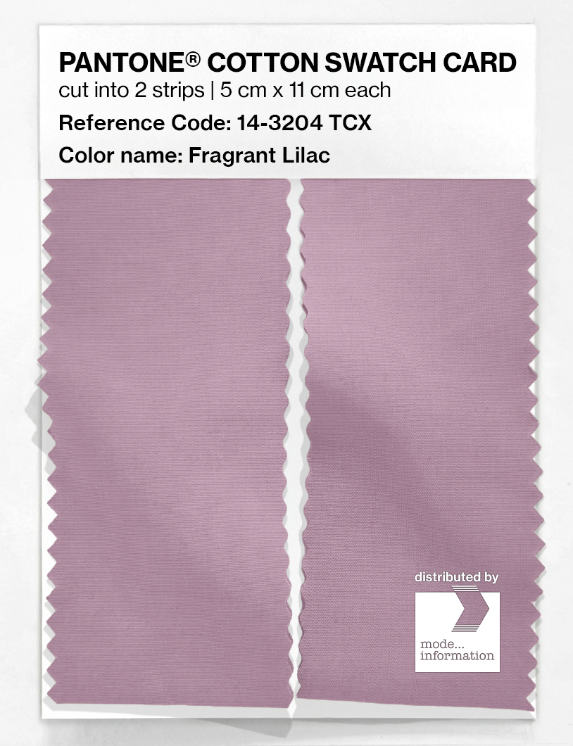 Product image 2 of the product “PANTONE® COTTON SWATCH CARD 14-3204 TCX Fragrant Lilac ”