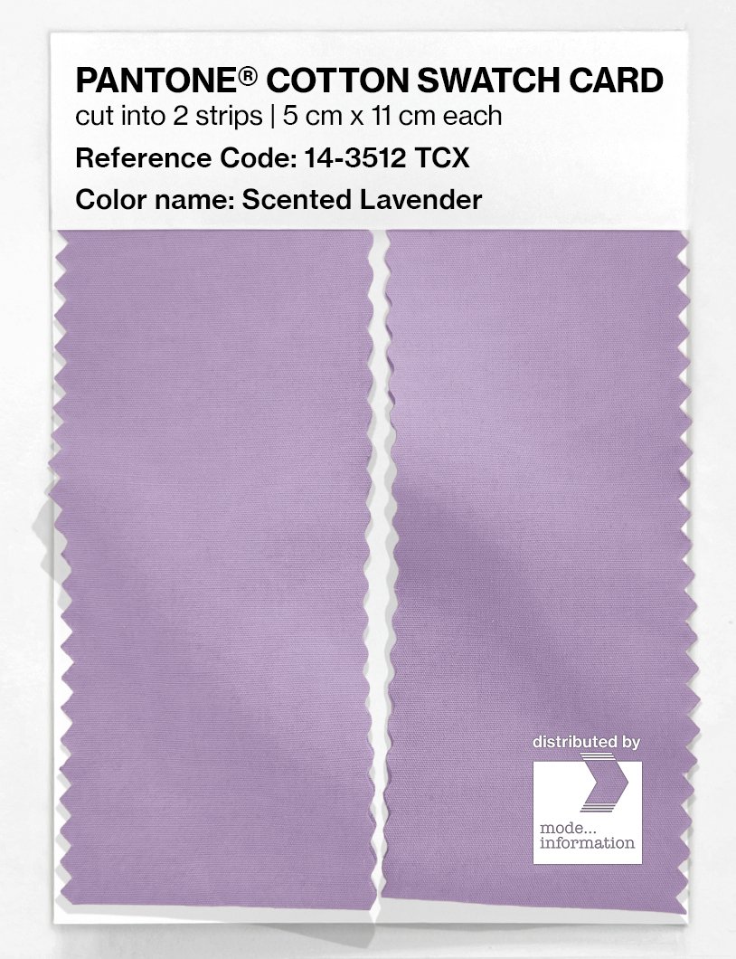 Product image 2 of the product “PANTONE® COTTON SWATCH CARD 14-3512 TCX Scented Lavender ”