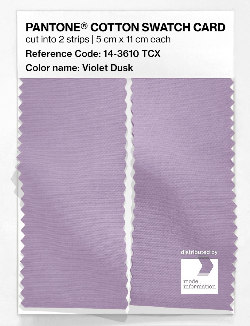 Product image 2 of the product “PANTONE® COTTON SWATCH CARD 14-3610 TCX Violet Dusk ”