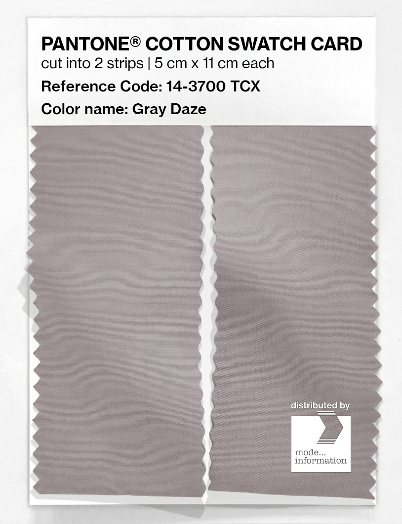 Product image 2 of the product “PANTONE® COTTON SWATCH CARD 14-3700 TCX Gray Daze ”