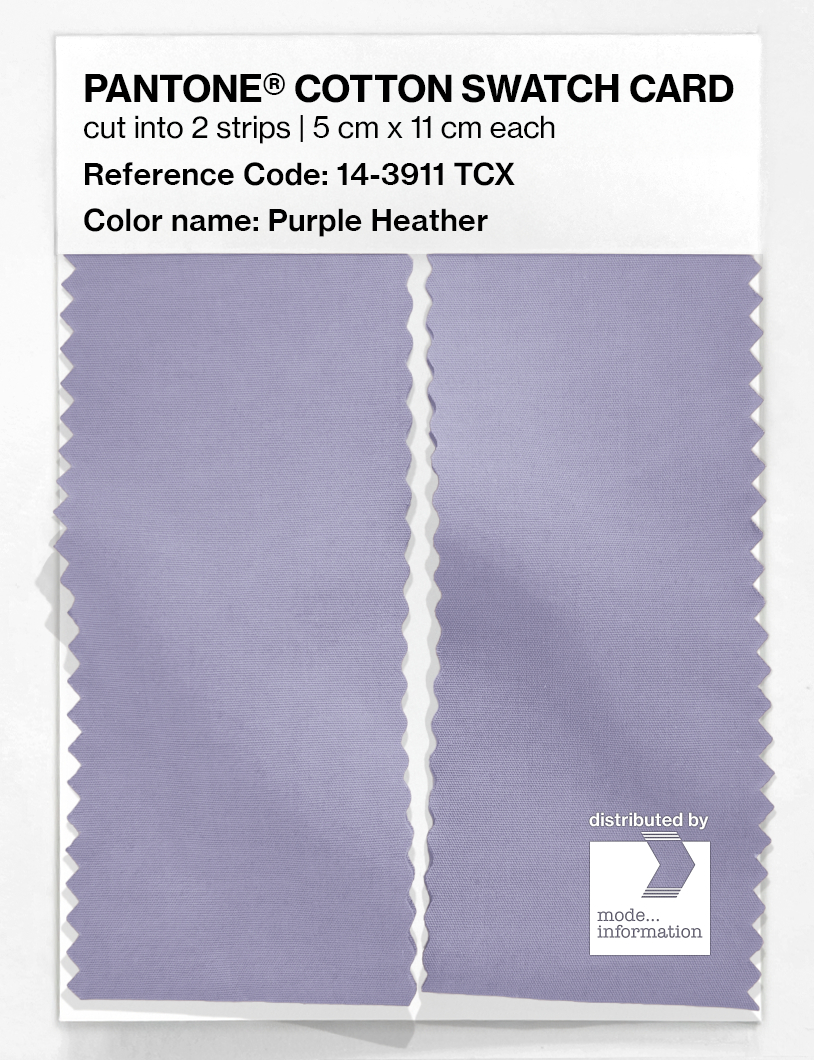 Product image 2 of the product “PANTONE® COTTON SWATCH CARD 14-3911 TCX Purple Heather ”