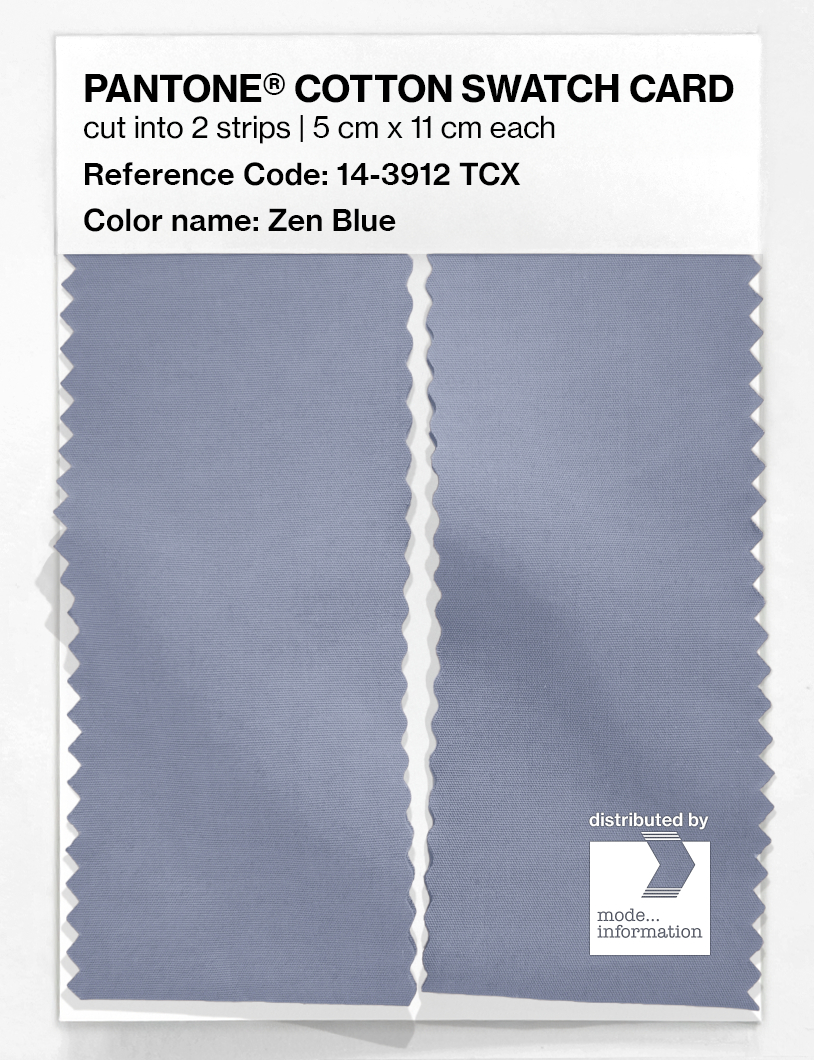 Product image 2 of the product “PANTONE® COTTON SWATCH CARD 14-3912 TCX Zen Blue ”