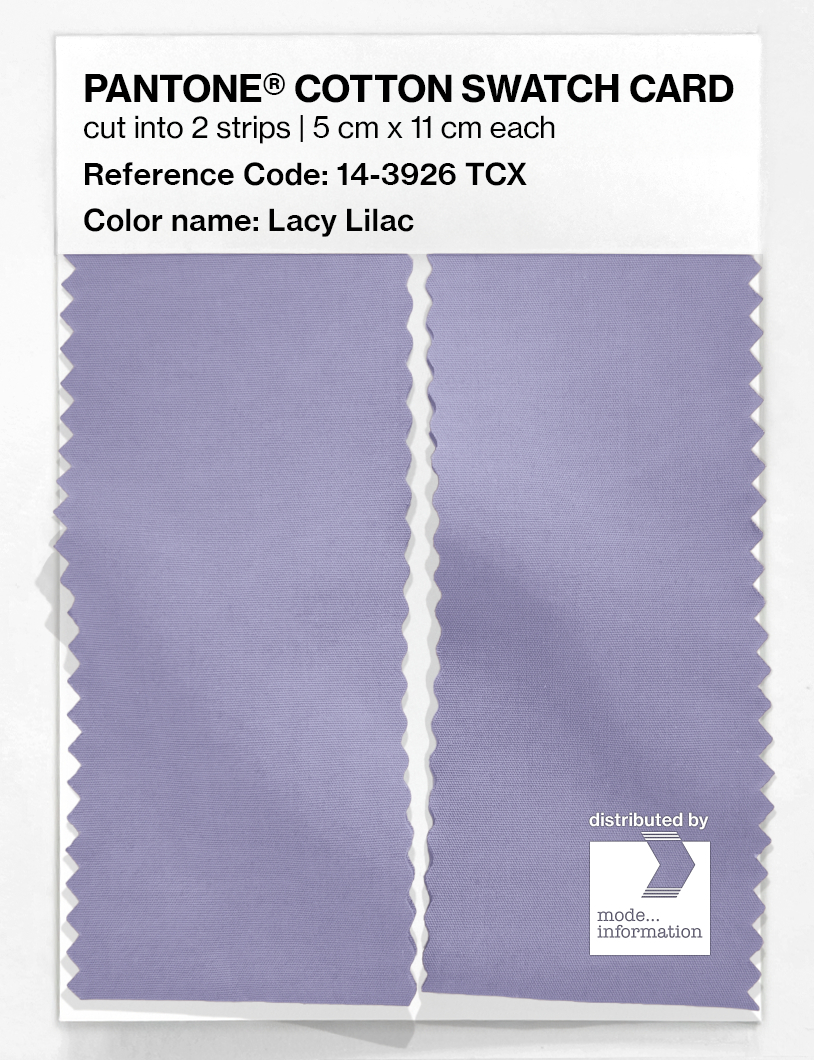 Product image 2 of the product “PANTONE® COTTON SWATCH CARD 14-3926 TCX Lacy Lilac ”