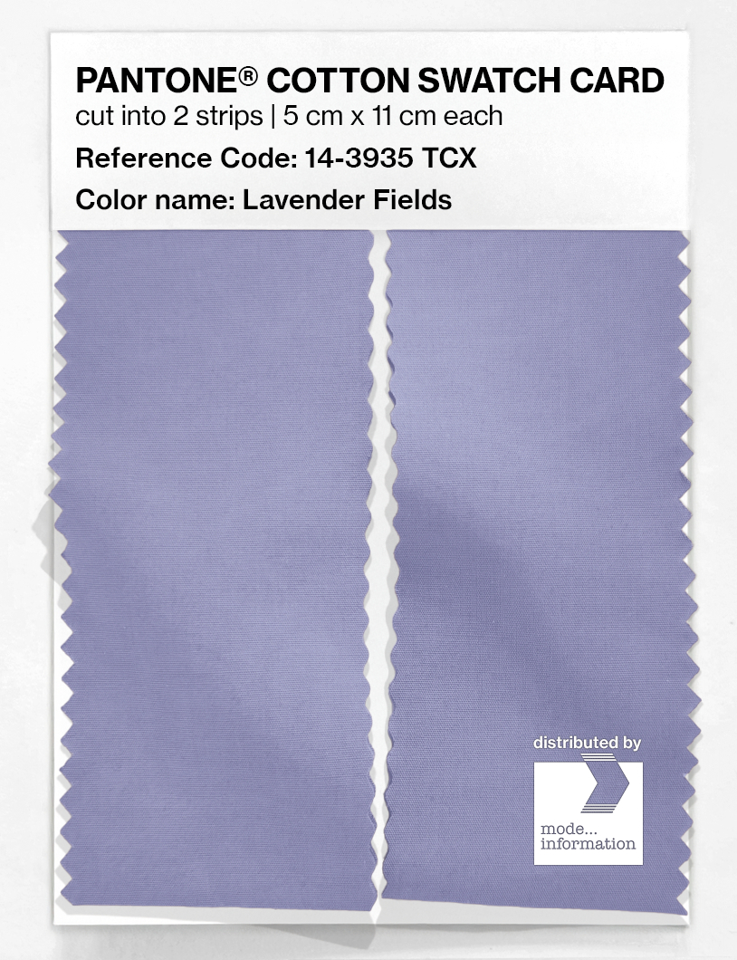 Product image 2 of the product “PANTONE® COTTON SWATCH CARD 14-3935 TCX Lavender Fields ”