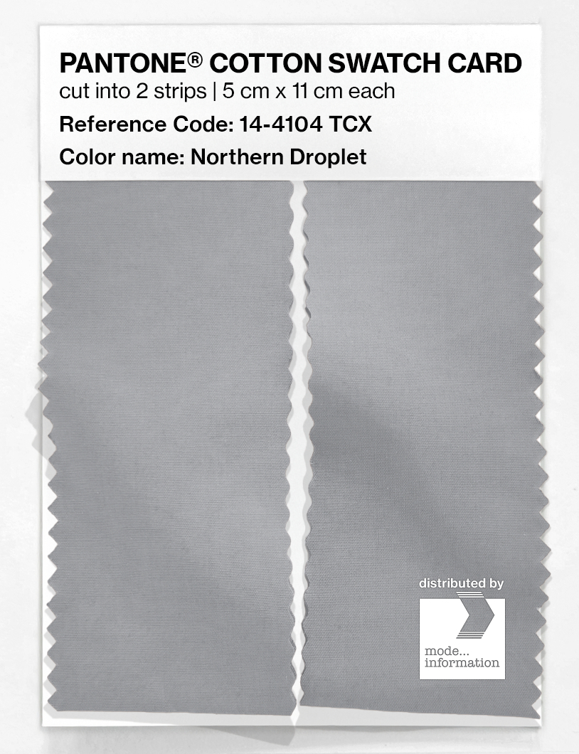 Product image 2 of the product “PANTONE® COTTON SWATCH CARD 14-4104 TCX Northern Droplet ”