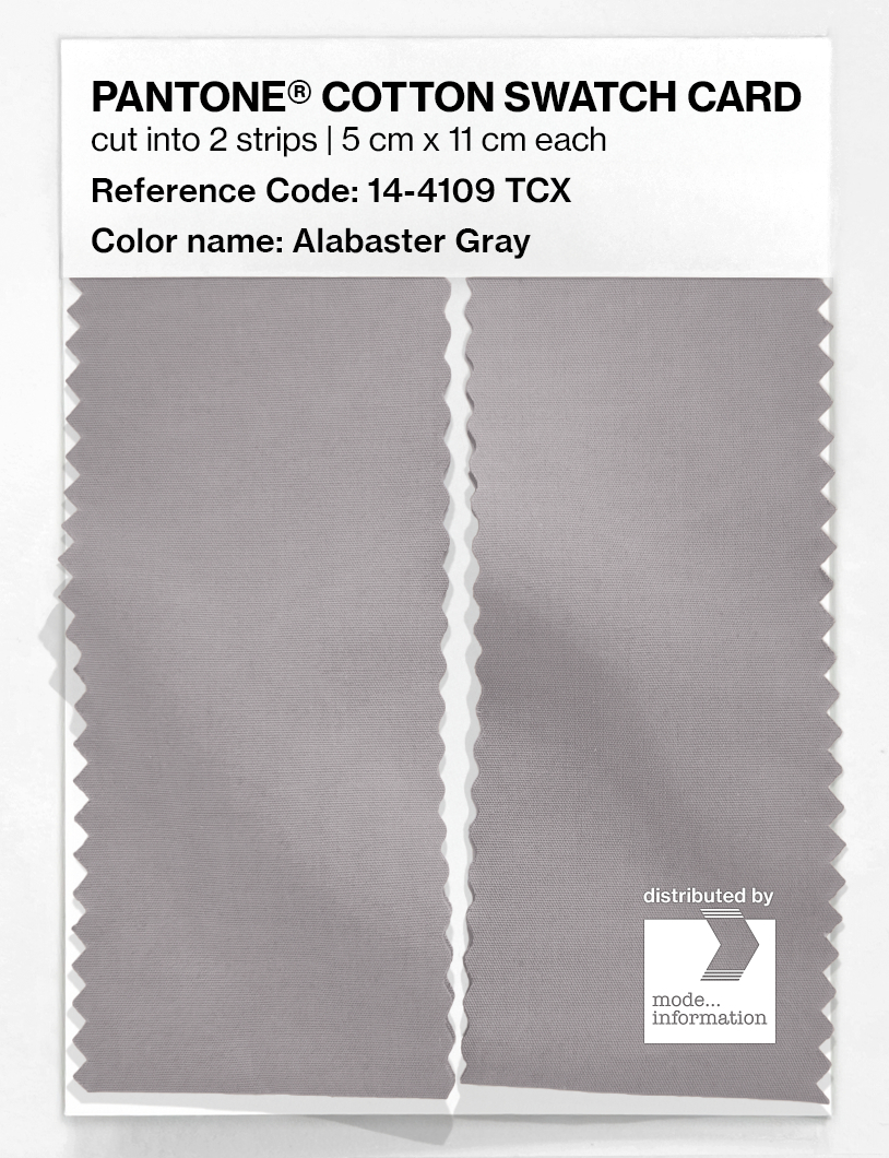 Artikelbild 2 des Artikels “PANTONE® COTTON SWATCH CARD 14-4109 TCX Alabaster Gray “