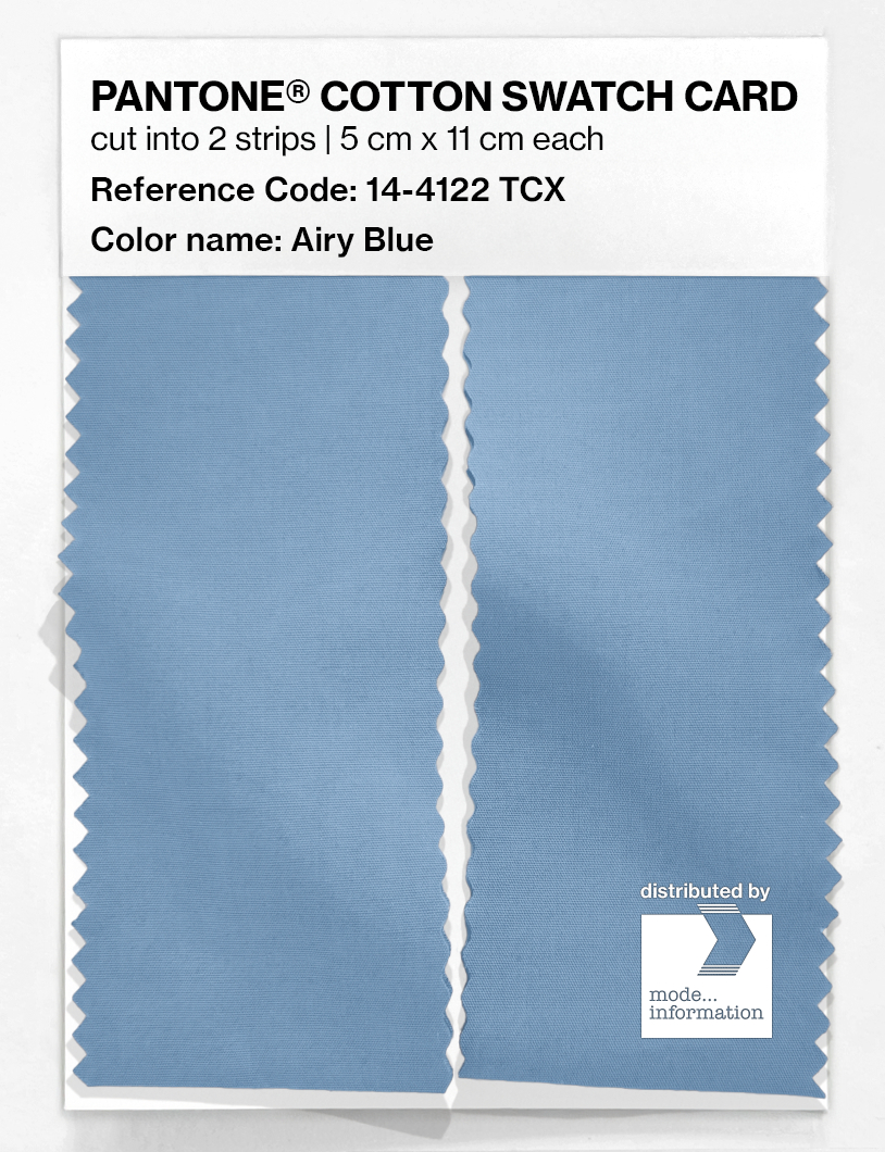 Product image 2 of the product “PANTONE® COTTON SWATCH CARD 14-4122 TCX Airy Blue ”