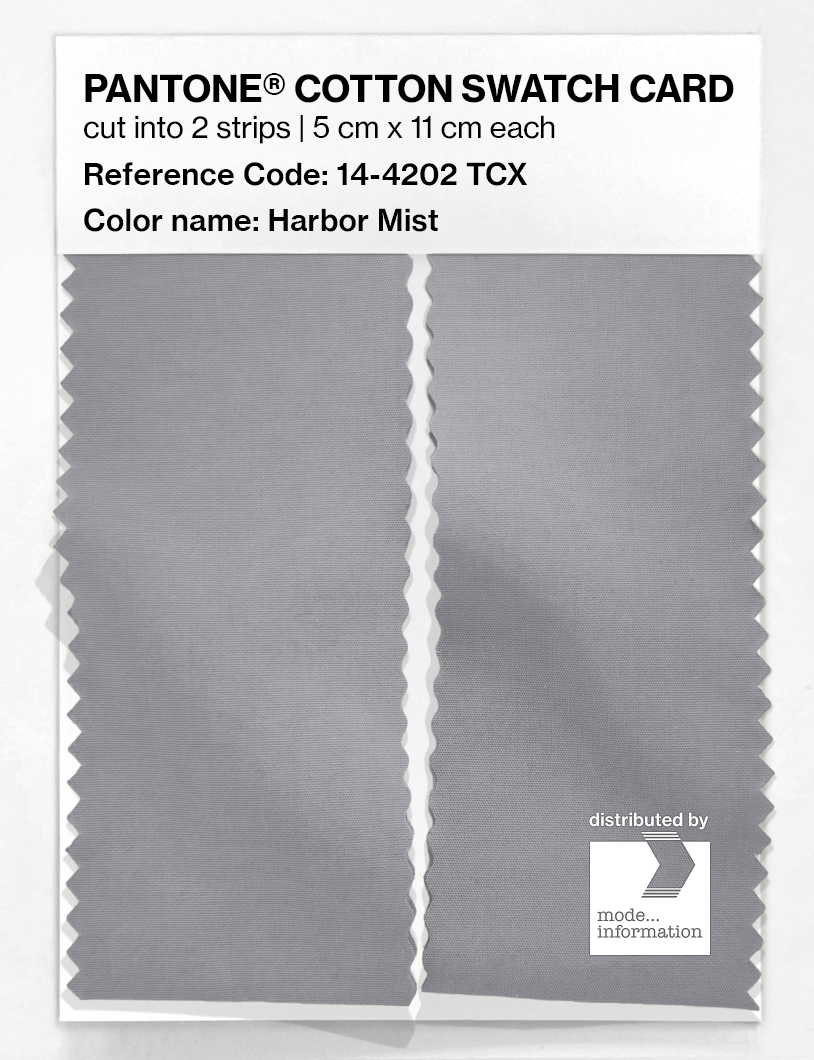 Product image 2 of the product “PANTONE® COTTON SWATCH CARD 14-4202 TCX Harbor Mist ”