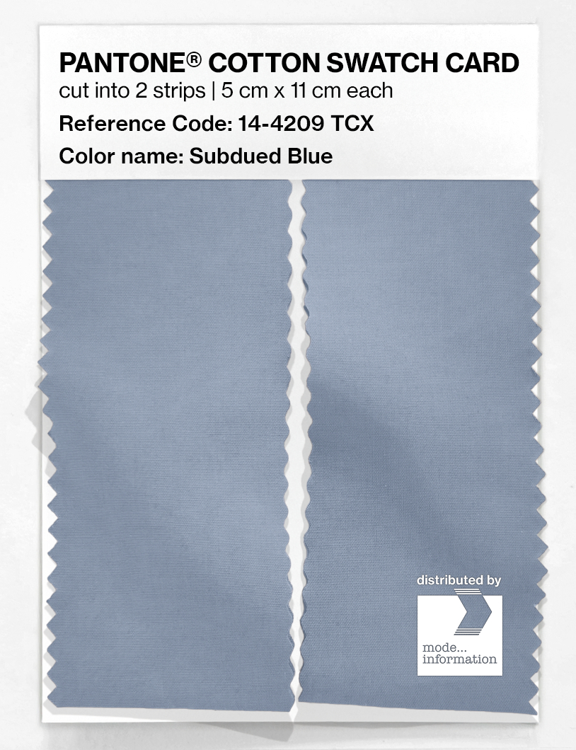 Product image 2 of the product “PANTONE® COTTON SWATCH CARD 14-4209 TCX Subdued Blue ”