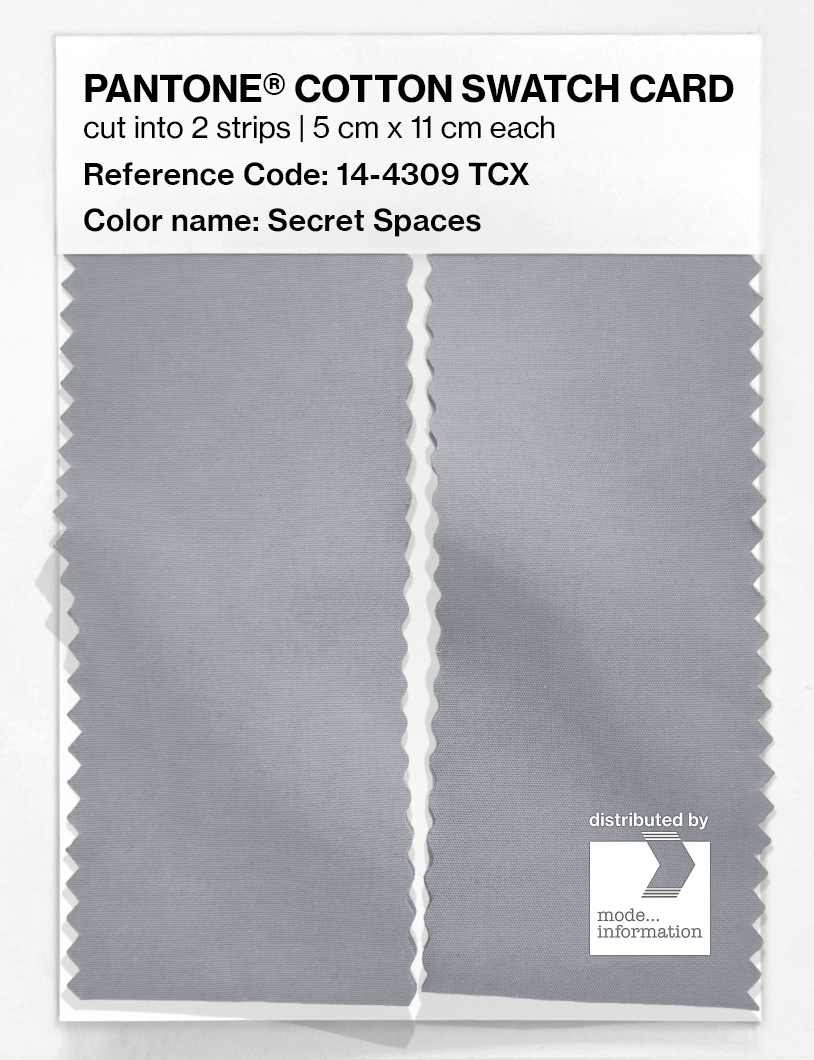 Product image 2 of the product “PANTONE® COTTON SWATCH CARD 14-4309 TCX Secret Spaces ”
