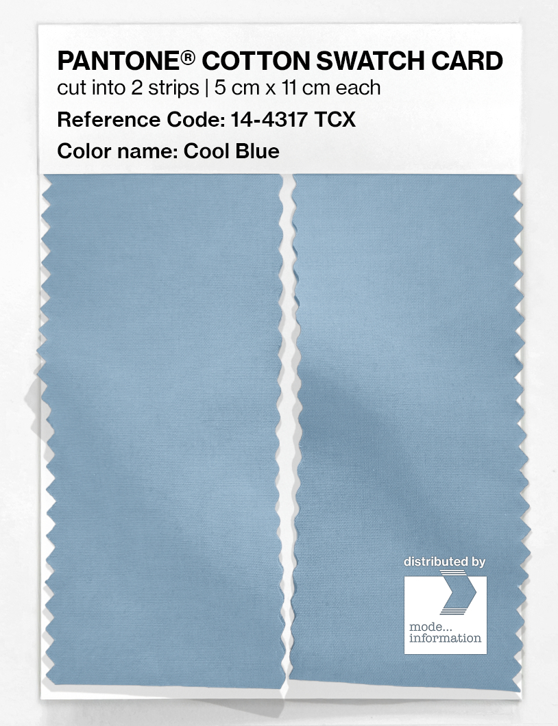 Product image 2 of the product “PANTONE® COTTON SWATCH CARD 14-4317 TCX Cool Blue ”