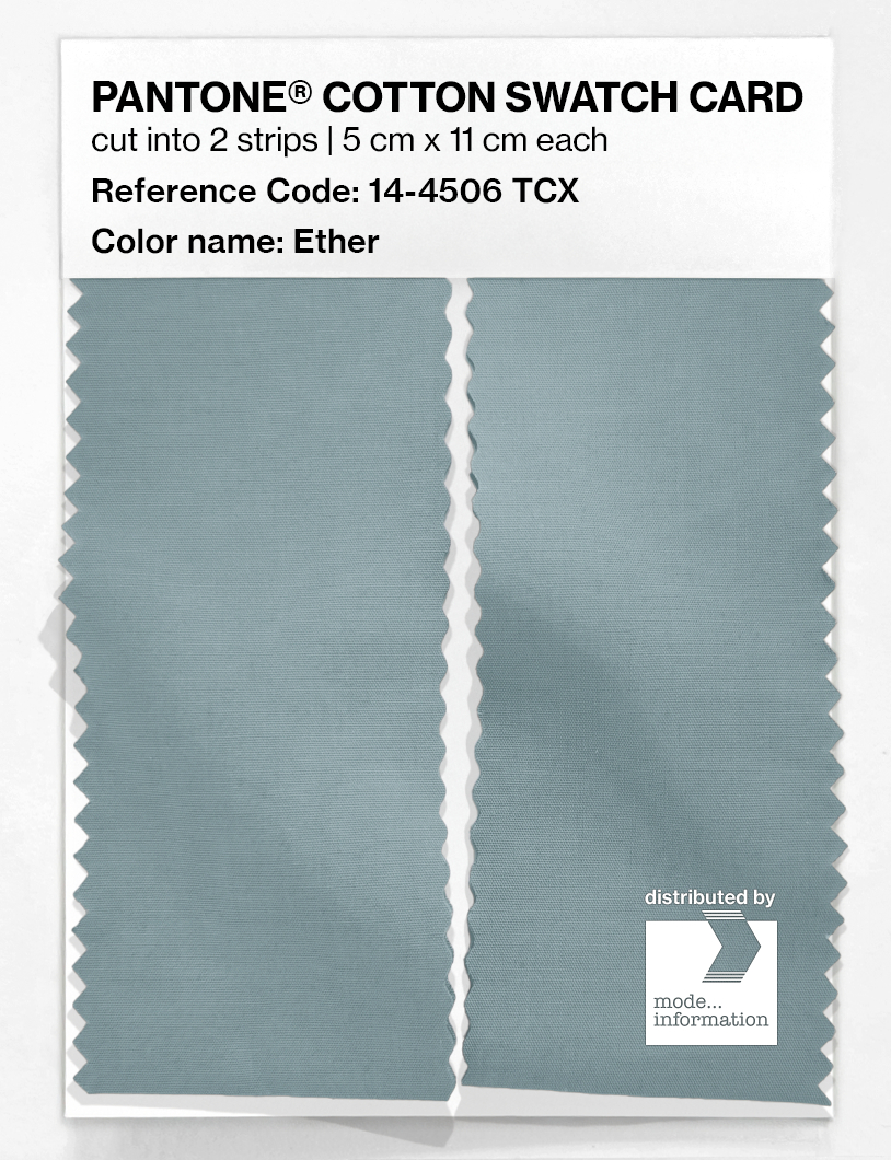 Product image 2 of the product “PANTONE® COTTON SWATCH CARD 14-4506 TCX Ether ”
