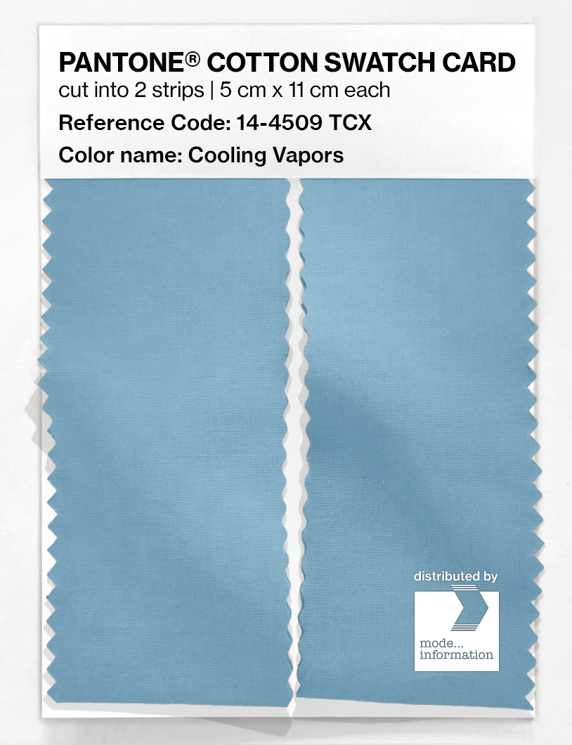 Product image 2 of the product “PANTONE® COTTON SWATCH CARD 14-4509 TCX Cooling Vapors ”