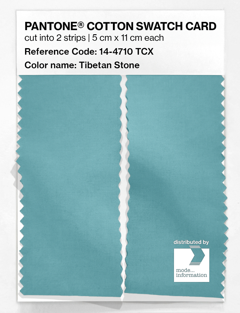 Product image 2 of the product “PANTONE® COTTON SWATCH CARD 14-4710 TCX Tibetan Stone ”