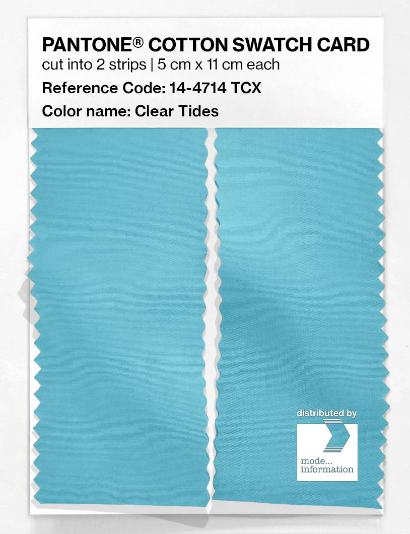 Product image 2 of the product “PANTONE® COTTON SWATCH CARD 14-4714 TCX Clear Tides ”