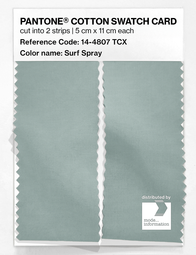 Artikelbild 2 des Artikels “PANTONE® COTTON SWATCH CARD 14-4807 TCX Surf Spray “