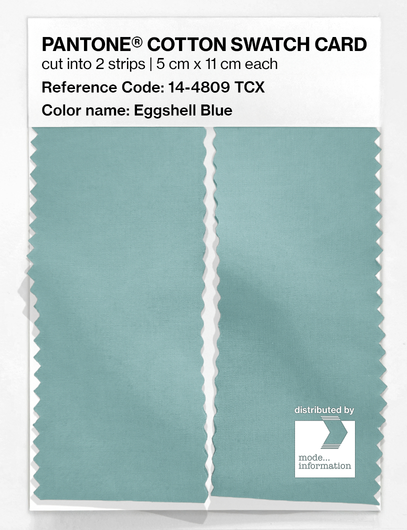 Artikelbild 2 des Artikels “PANTONE® COTTON SWATCH CARD 14-4809 TCX Eggshell Blue “