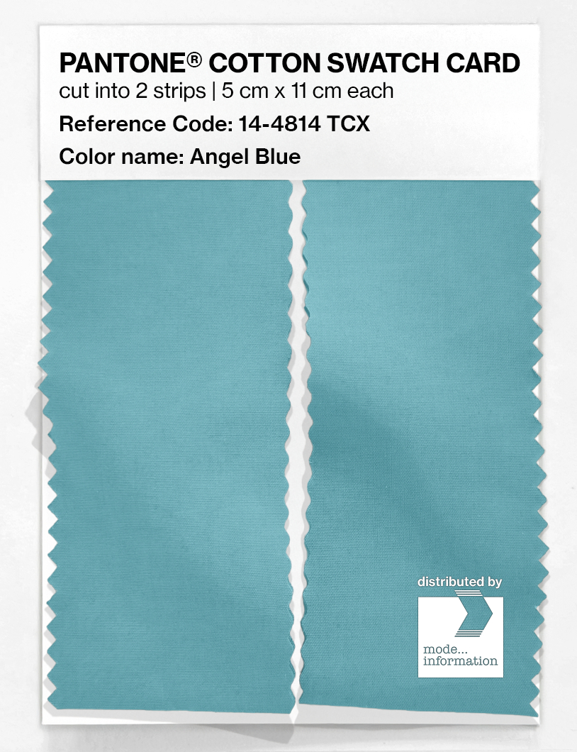 Product image 2 of the product “PANTONE® COTTON SWATCH CARD 14-4814 TCX Angel Blue ”