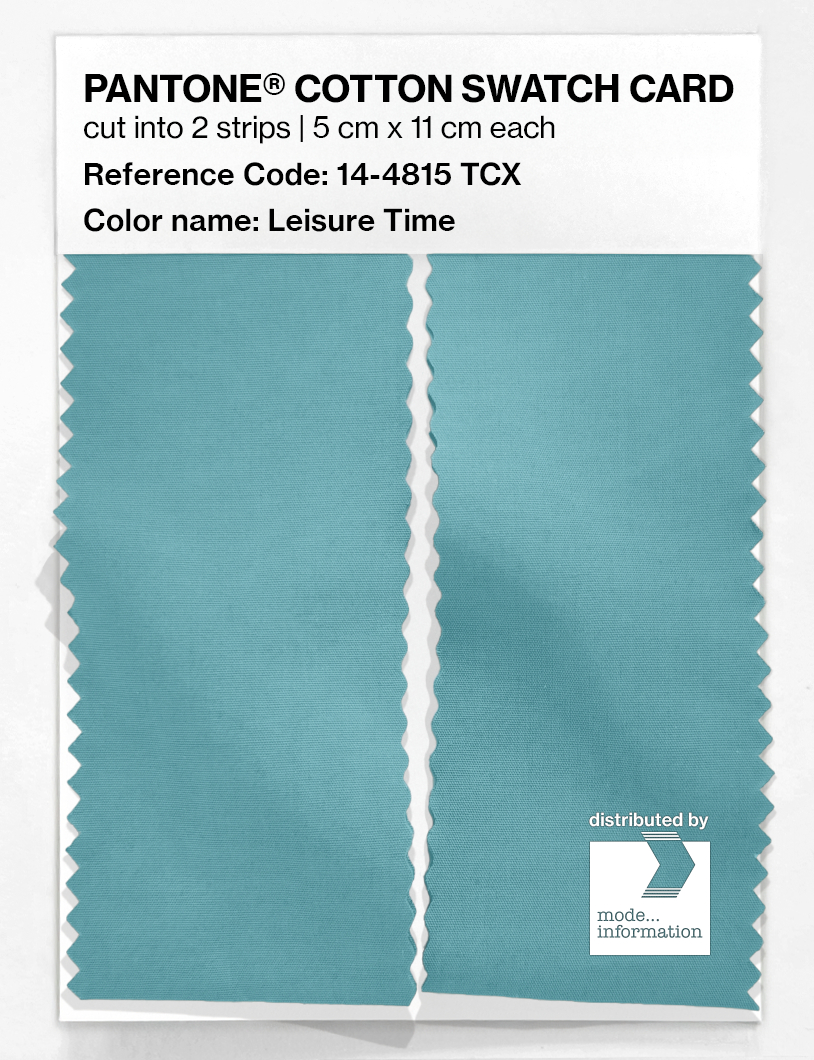 Product image 2 of the product “PANTONE® COTTON SWATCH CARD 14-4815 TCX Leisure Time ”