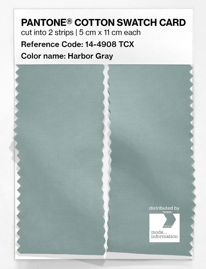 Artikelbild 2 des Artikels “PANTONE® COTTON SWATCH CARD 14-4908 TCX Harbor Gray “