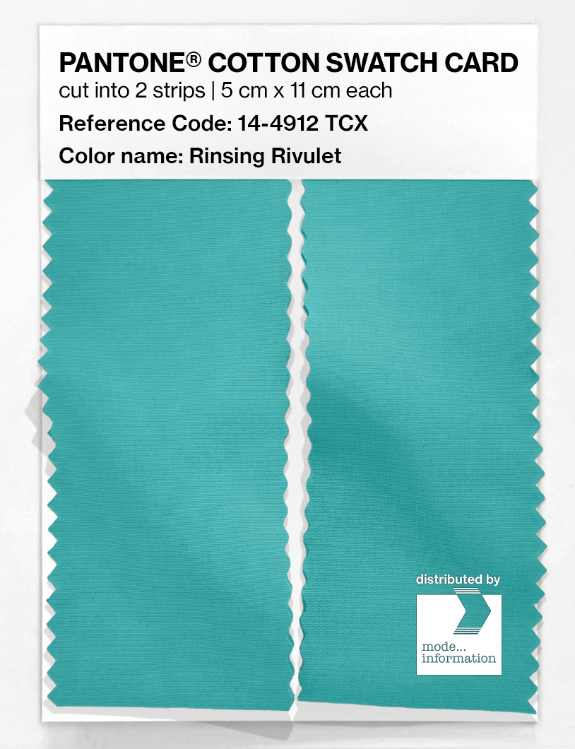 Product image 2 of the product “PANTONE® COTTON SWATCH CARD 14-4912 TCX Rinsing Rivulet ”