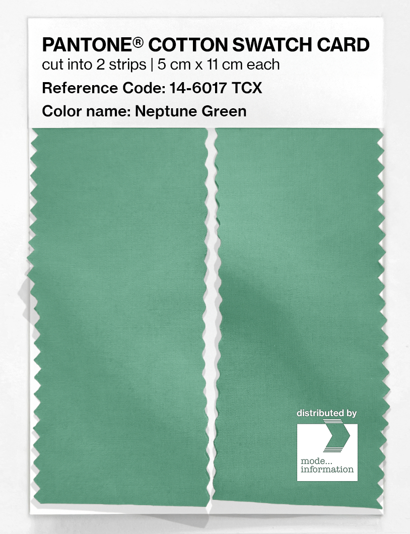 Artikelbild 2 des Artikels “PANTONE® COTTON SWATCH CARD 14-6017 TCX Neptune Green “