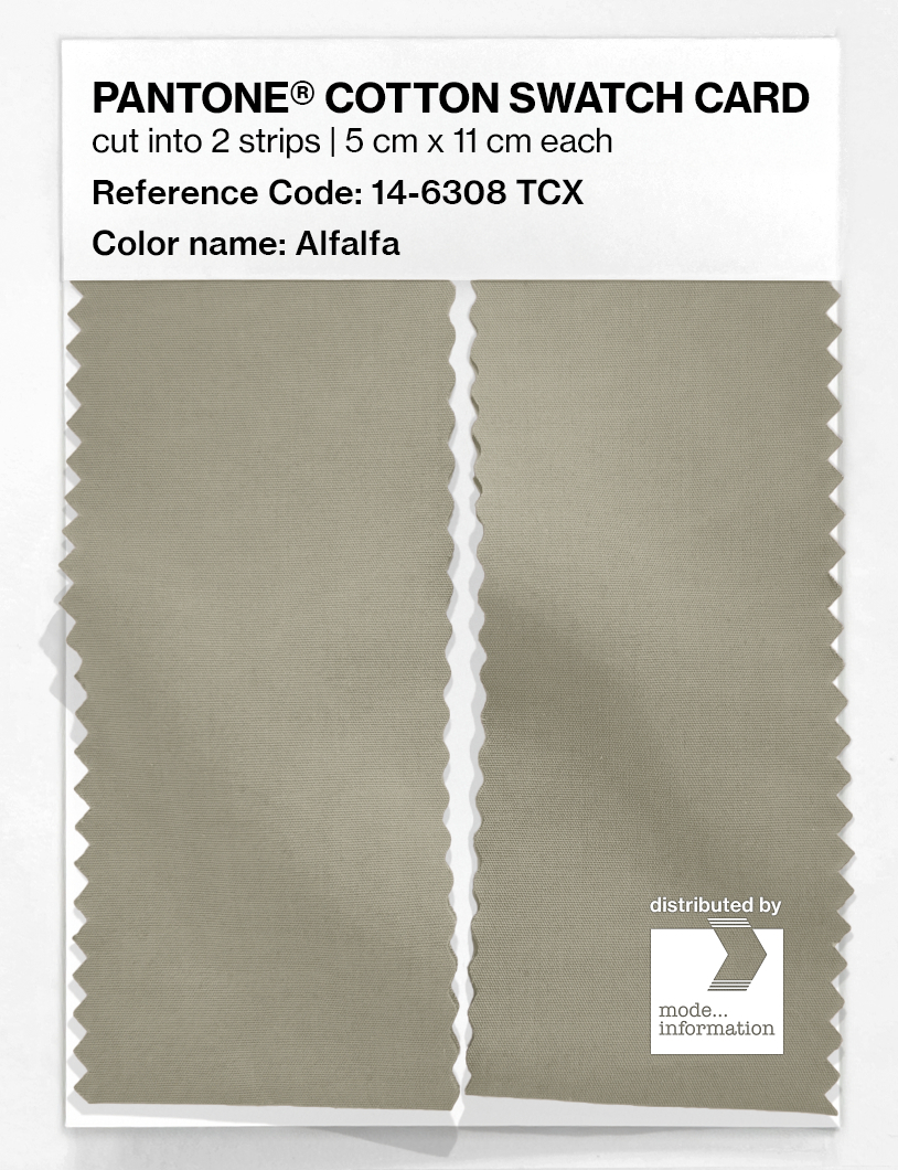 Artikelbild 2 des Artikels “PANTONE® COTTON SWATCH CARD 14-6308 TCX Alfalfa “
