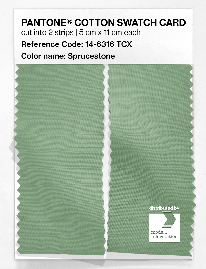 Artikelbild 2 des Artikels “PANTONE® COTTON SWATCH CARD 14-6316 TCX Sprucestone “