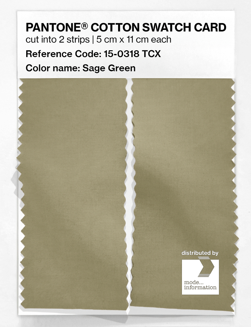 Artikelbild 2 des Artikels “PANTONE® COTTON SWATCH CARD 15-0318 TCX Sage Green “