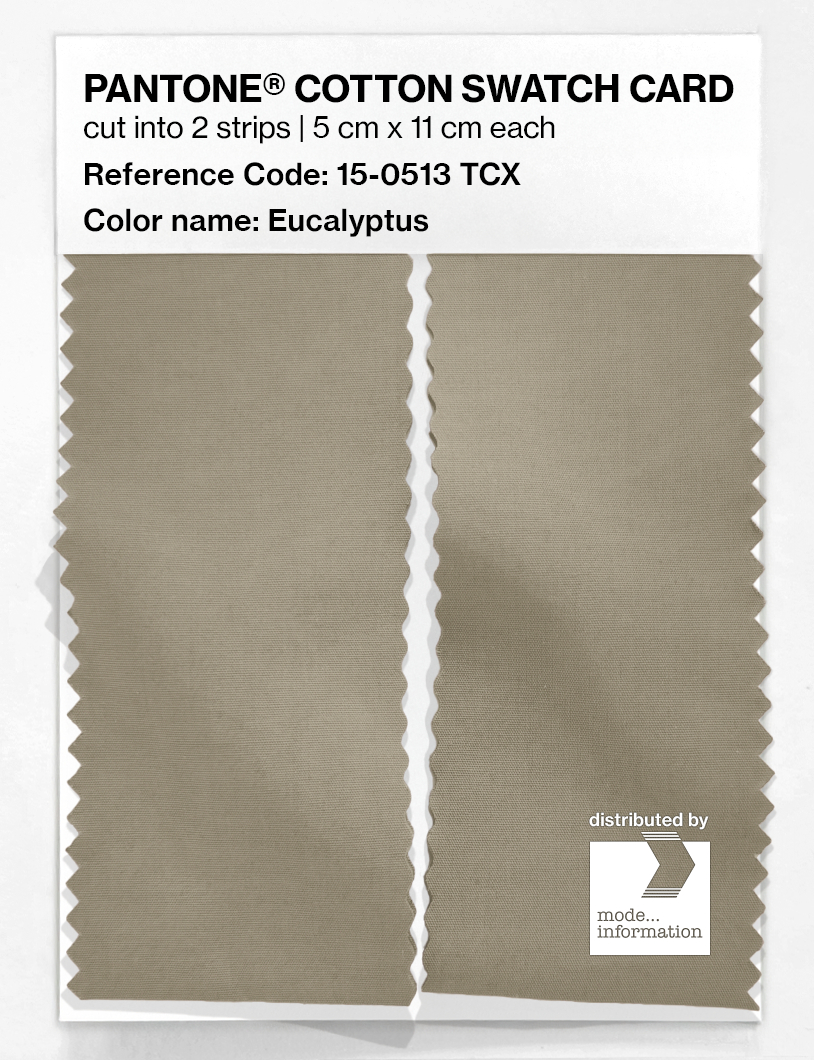 Product image 2 of the product “PANTONE® COTTON SWATCH CARD 15-0513 TCX Eucalyptus ”