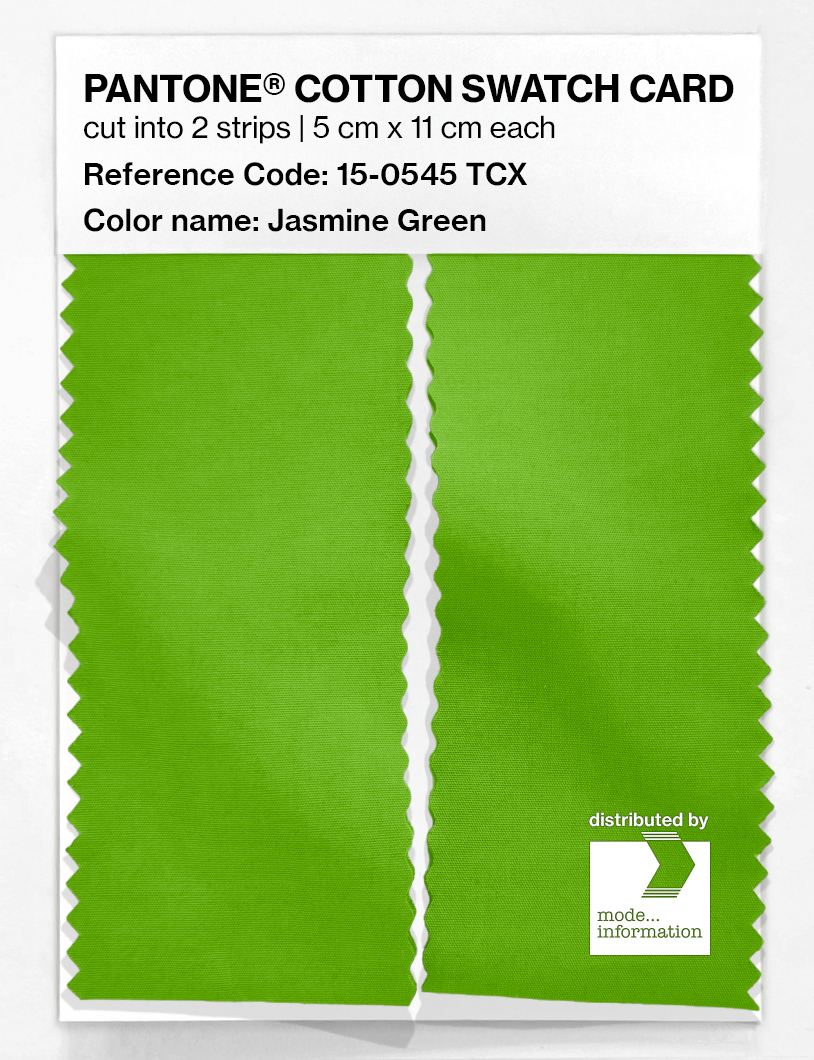 Product image 2 of the product “PANTONE® COTTON SWATCH CARD 15-0545 TCX Jasmine Green ”