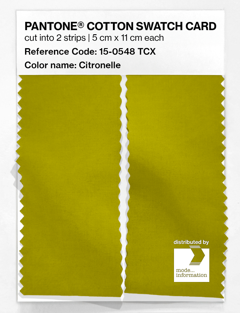 Artikelbild 2 des Artikels “PANTONE® COTTON SWATCH CARD 15-0548 TCX Citronelle “