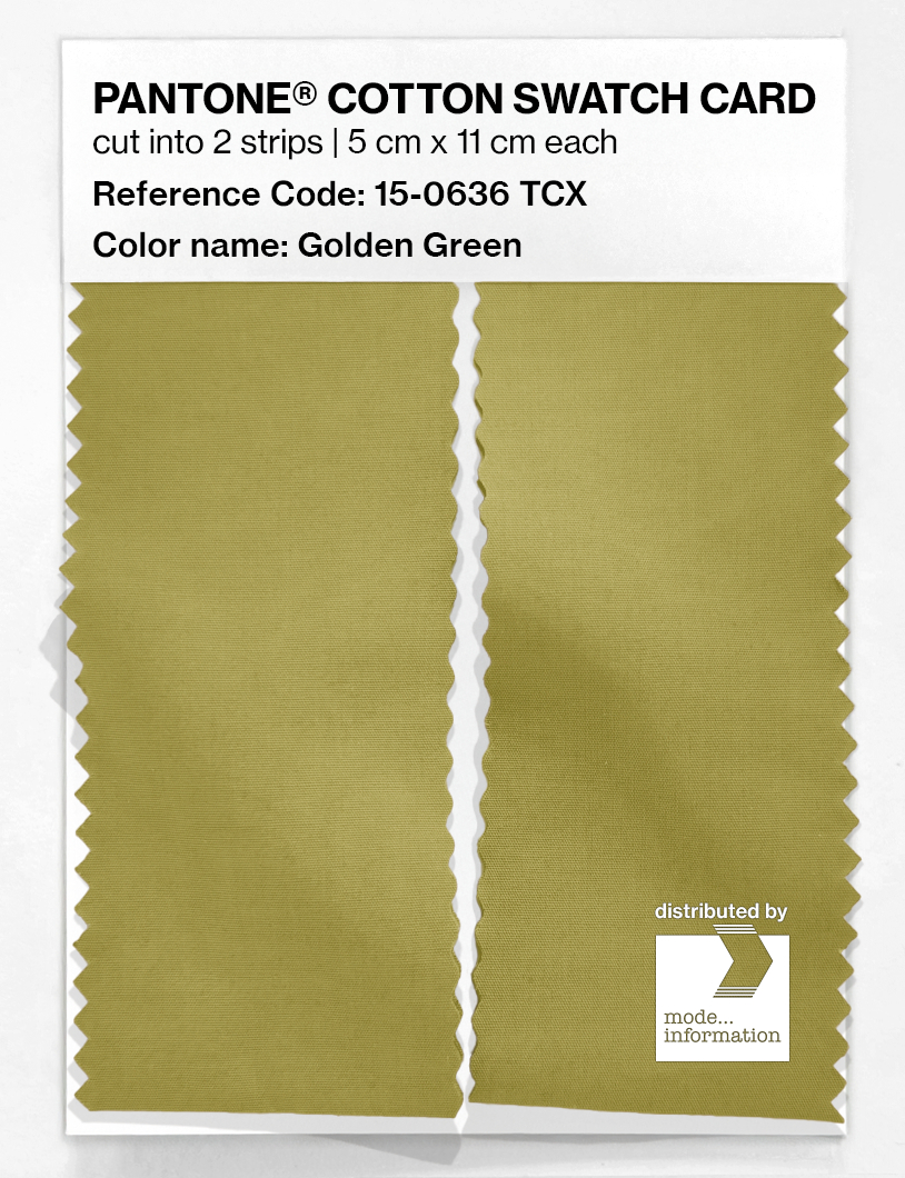 Artikelbild 2 des Artikels “PANTONE® COTTON SWATCH CARD 15-0636 TCX Golden Green “