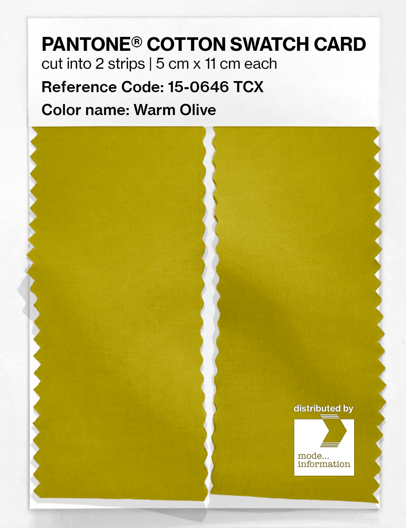 Artikelbild 2 des Artikels “PANTONE® COTTON SWATCH CARD 15-0646 TCX Warm Olive “